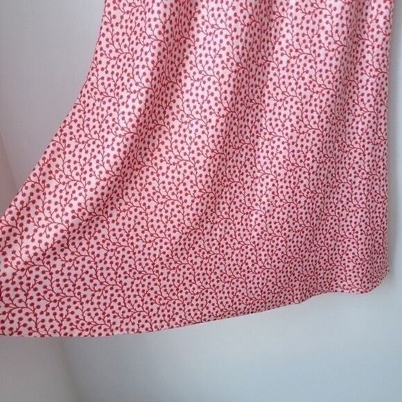 FRENCH CONNECTION Red Pink White Floral A-Line Skirt Size Small - Picture 8 of 8